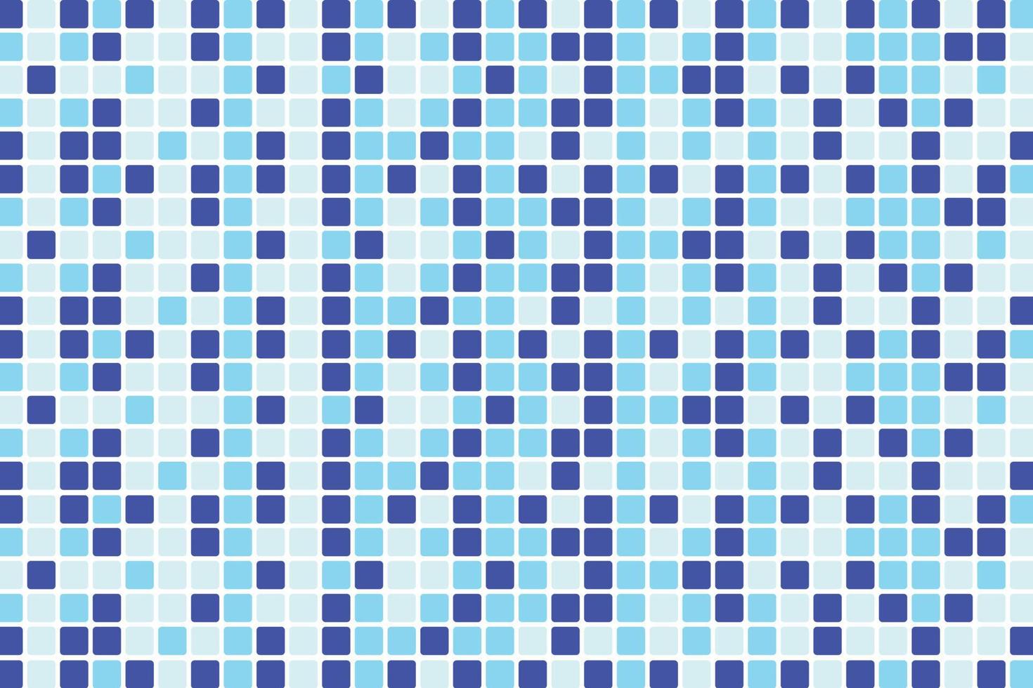 carré bleu abstrait sur fond blanc, motif pixel bleu vecteur