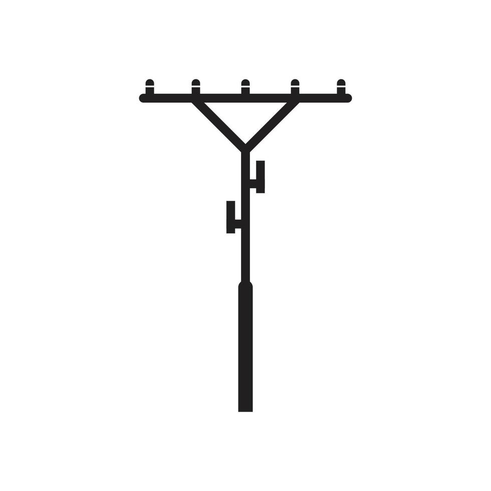 logo de poteau électrique vecteur