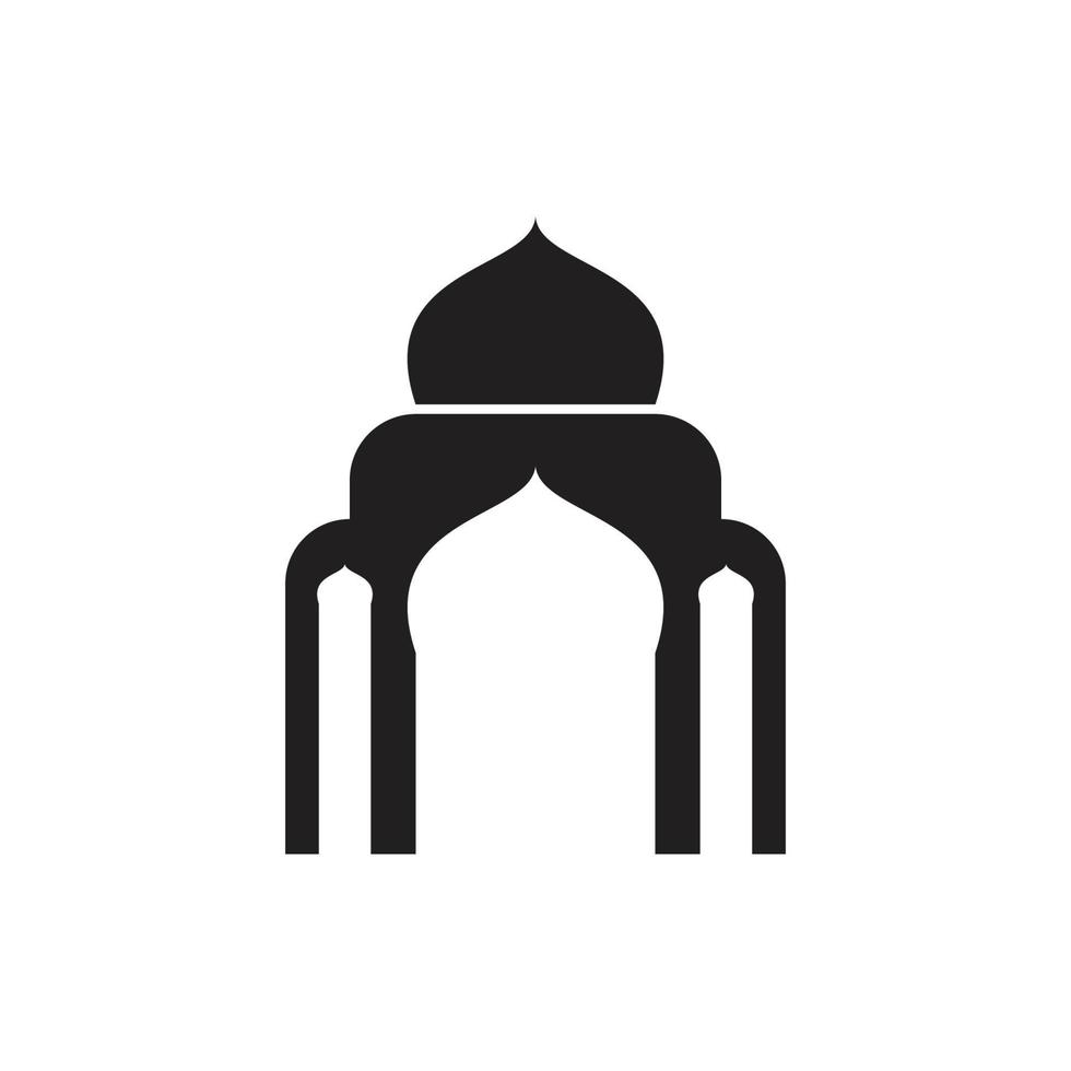 logo islamique, mosquée vecteur