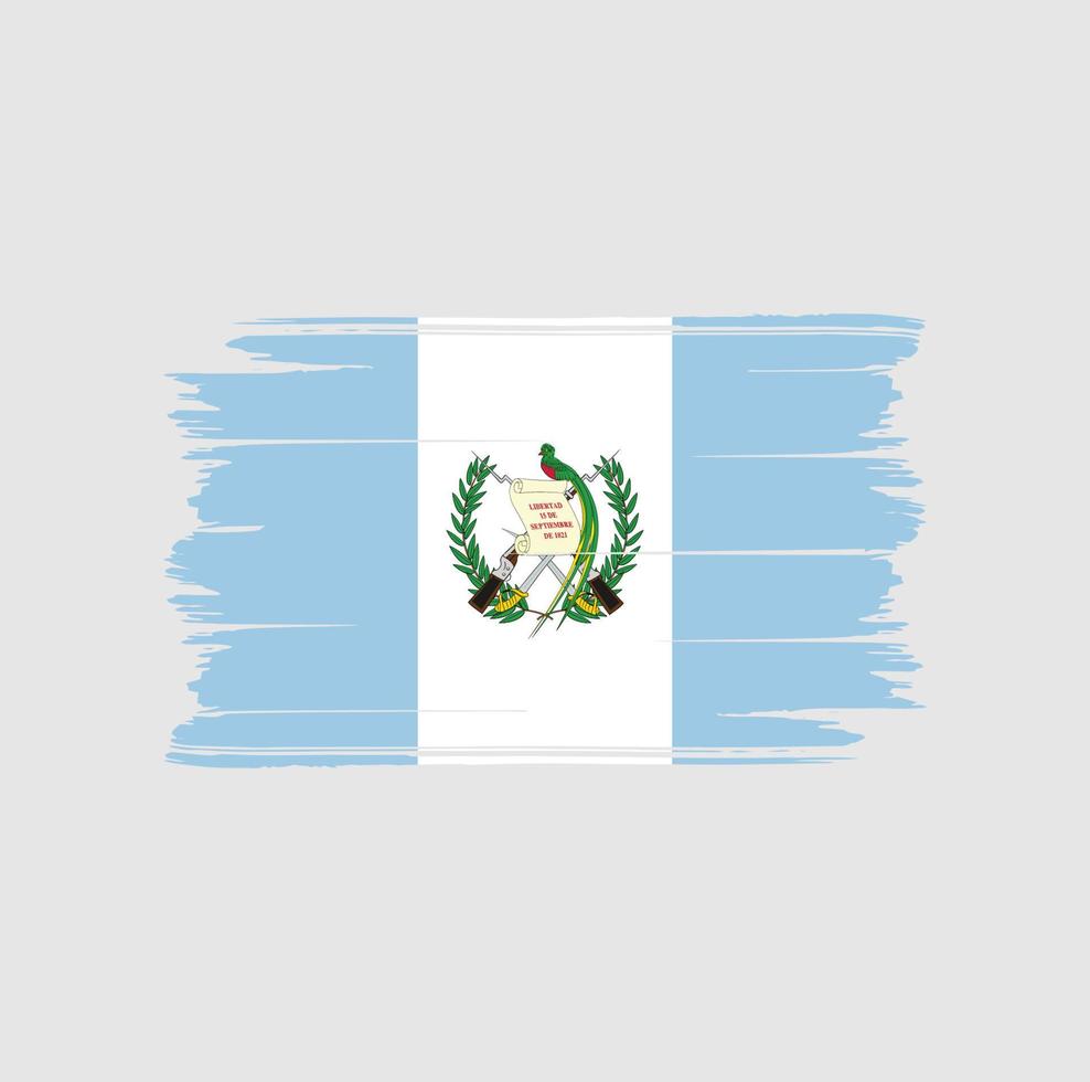 brosse de drapeau du guatemala. drapeau national vecteur