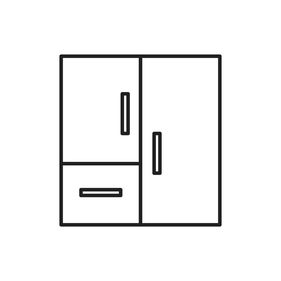 icône de réfrigérateur pour site Web, symbole, présentation vecteur
