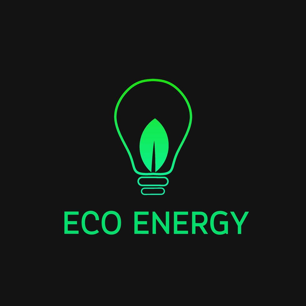 modèle logo éco énergie vecteur