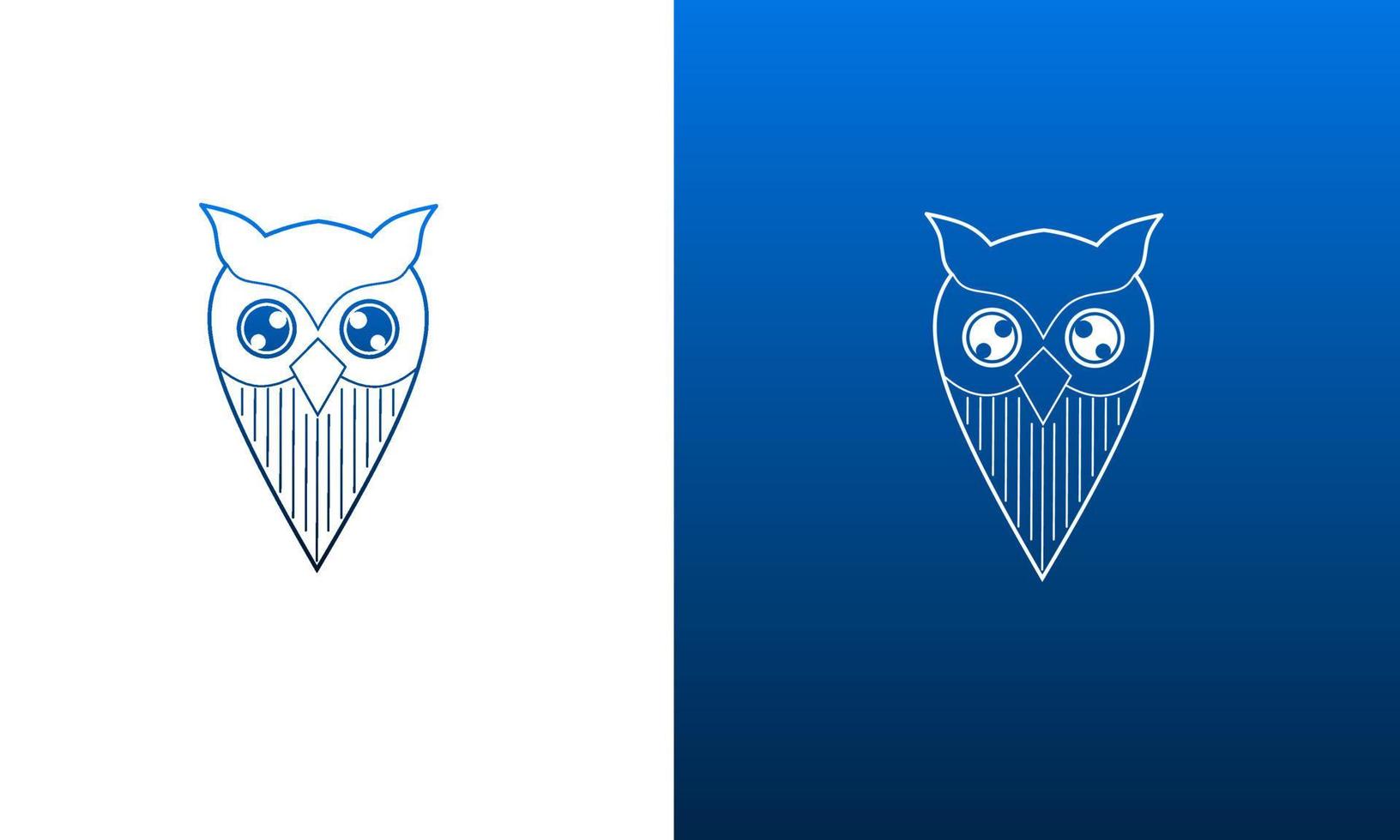 modèle logo hibou forme icône emplacement vecteur