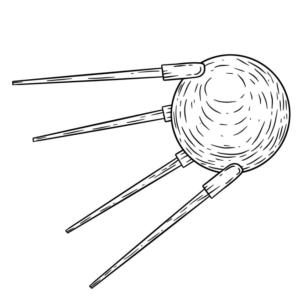 spoutnik soviétique. le premier vaisseau spatial vecteur