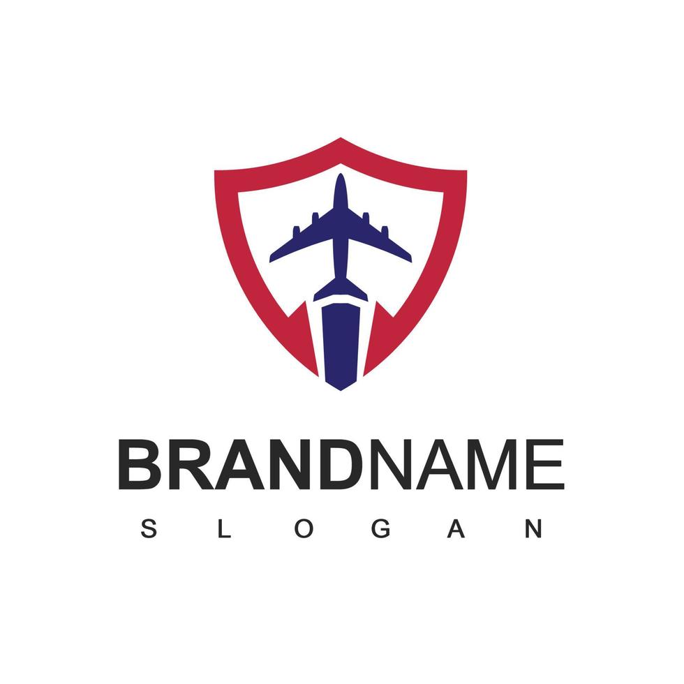 logo de l'avion, symbole de la visite et du voyage vecteur