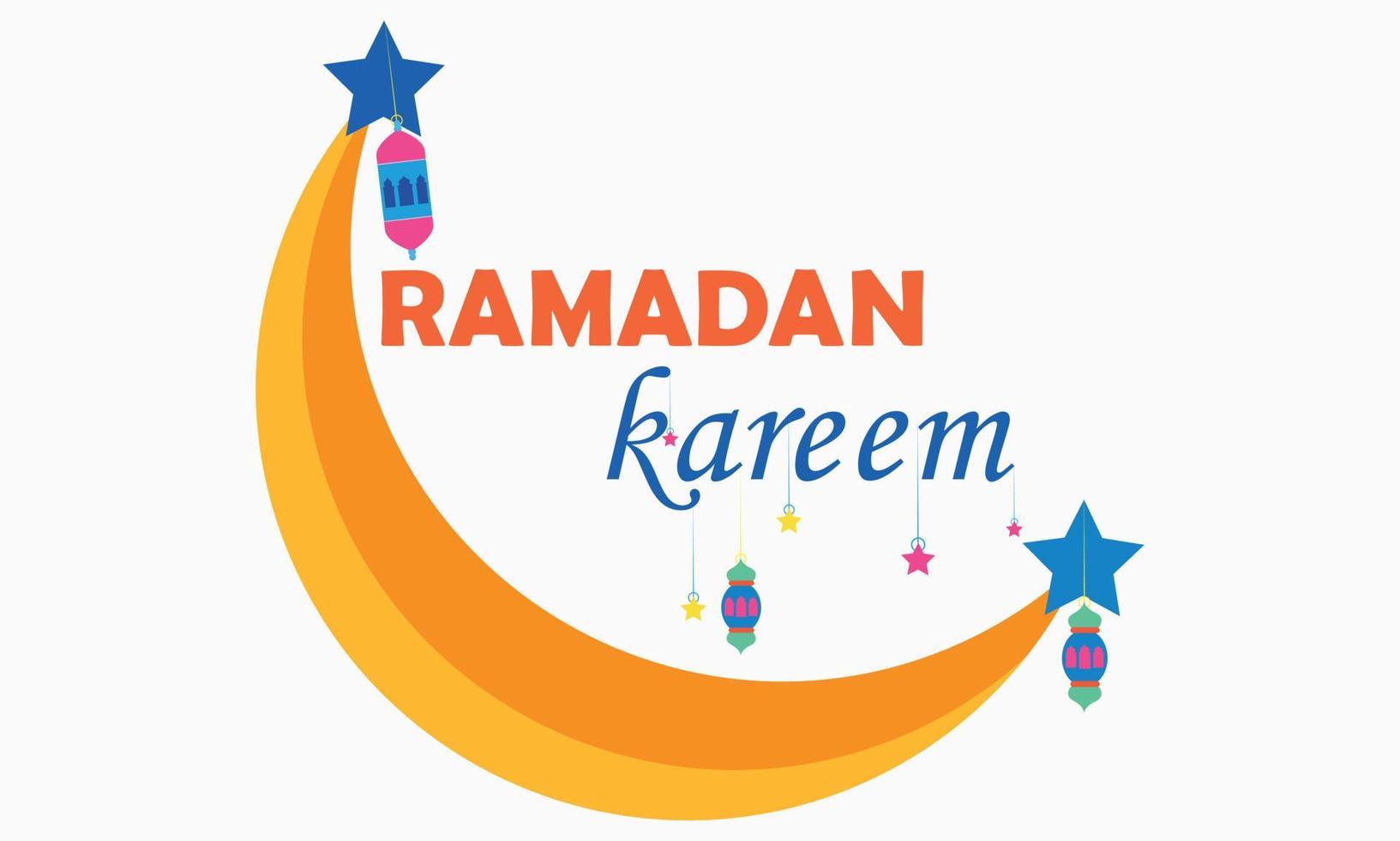 conception d'éléments vectoriels festival islamique ramadan kareem vecteur