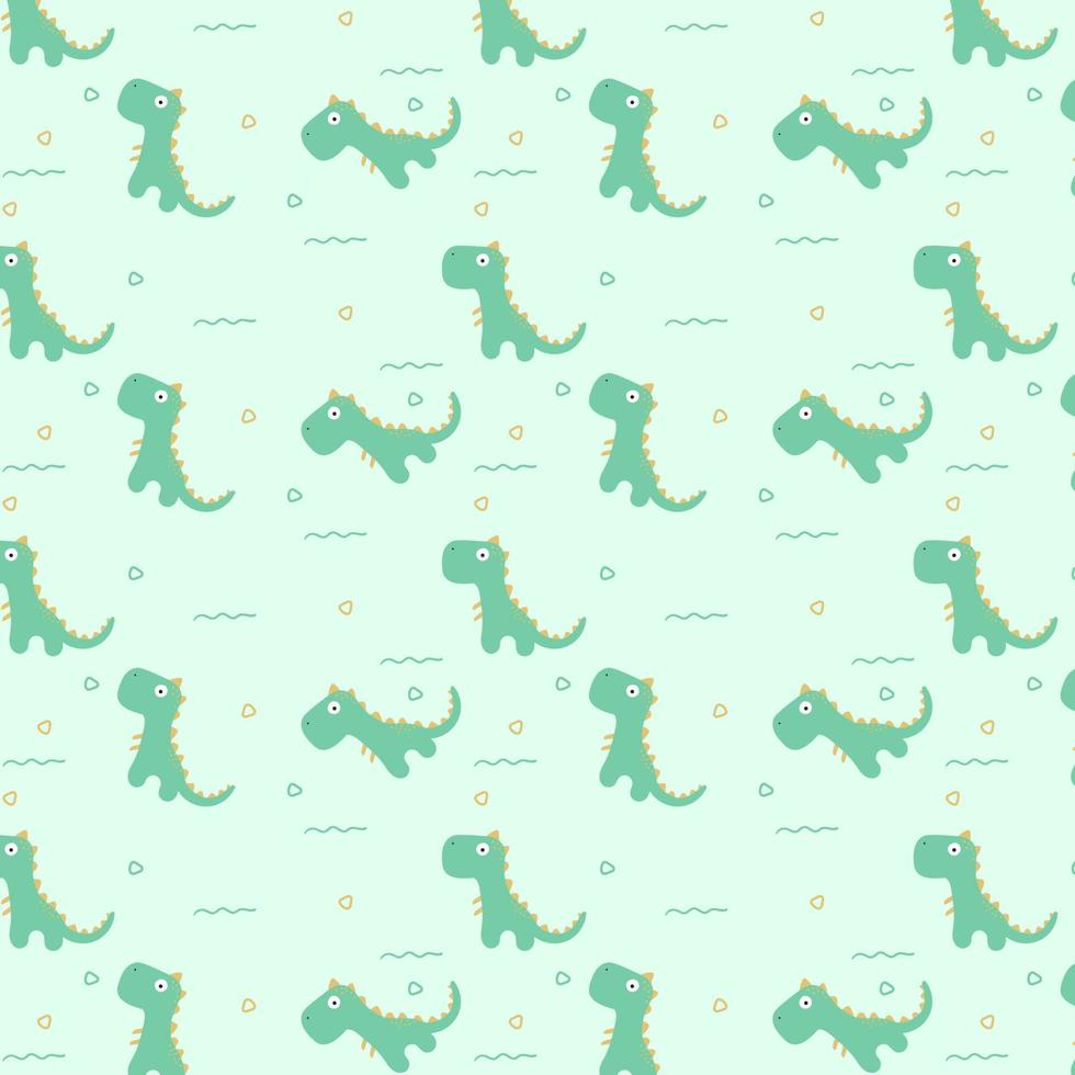 joli motif de bébé dinosaure vecteur