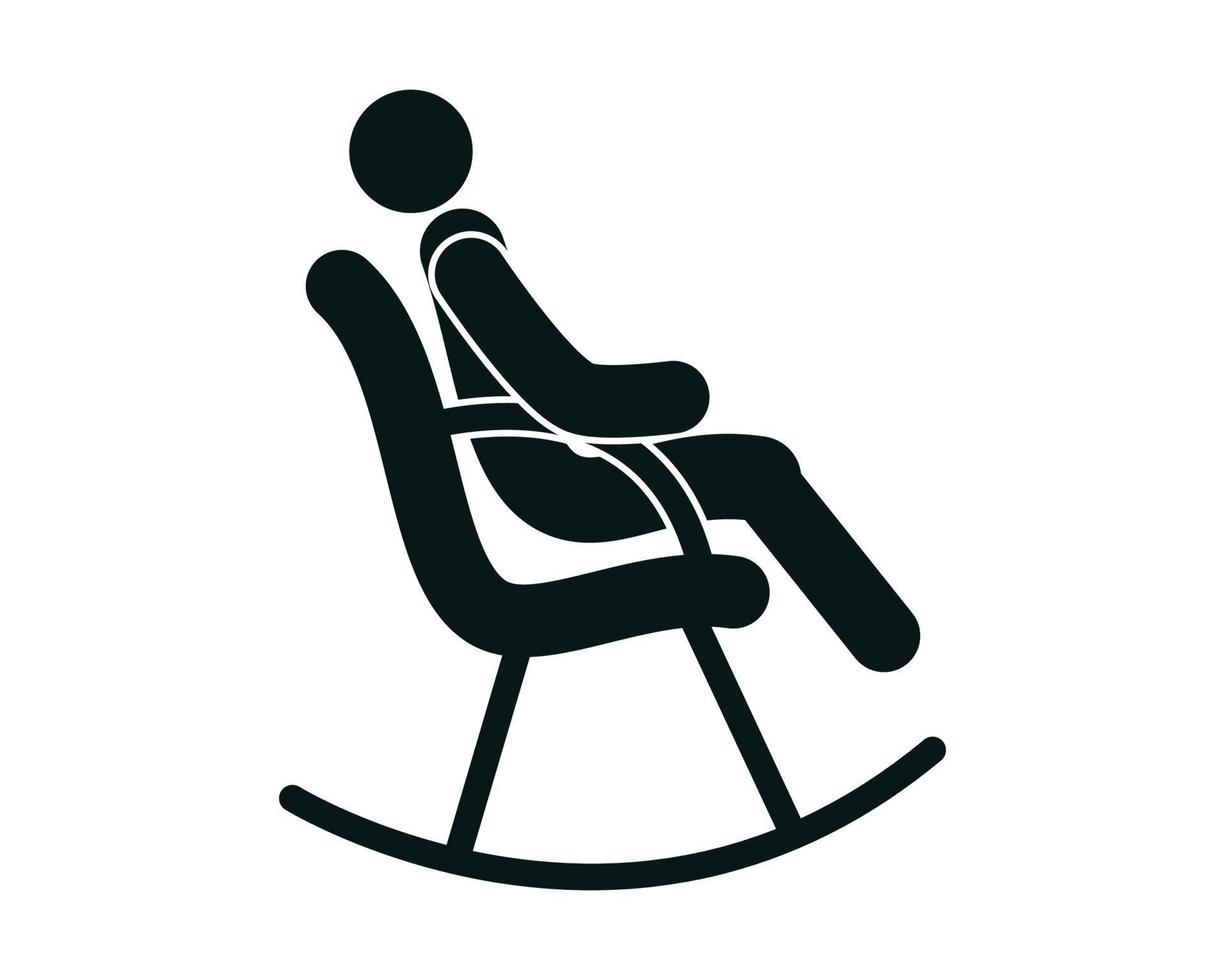 modèle de conception de logo vectoriel icône chaise