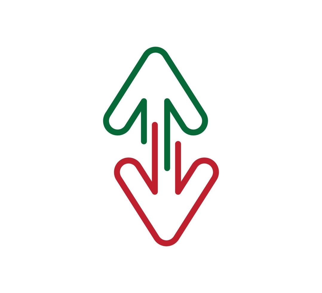 modèle de logo vectoriel icône flèche