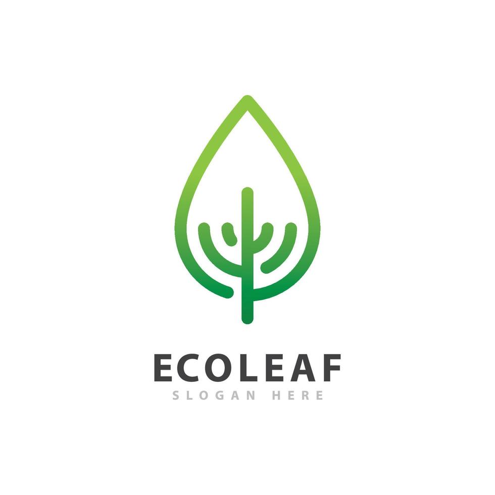 écologie nature logo élément vecteur