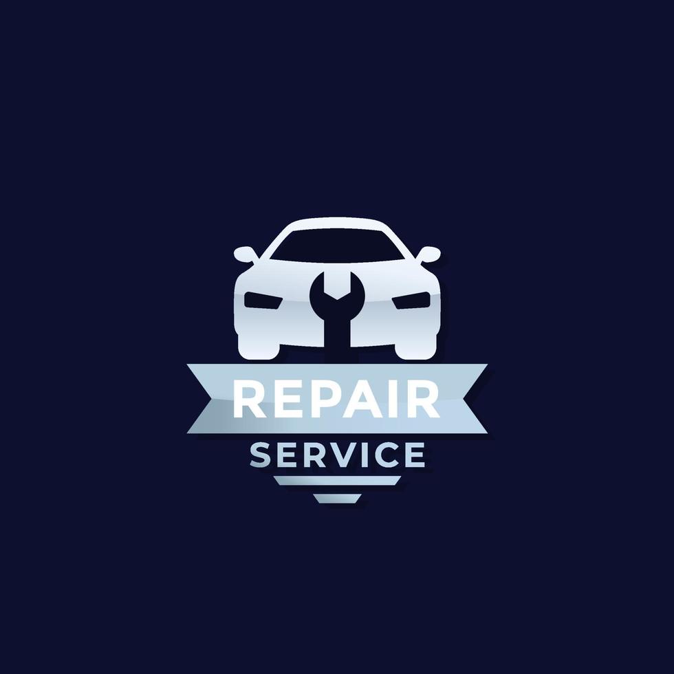 logo du service de réparation automobile vecteur
