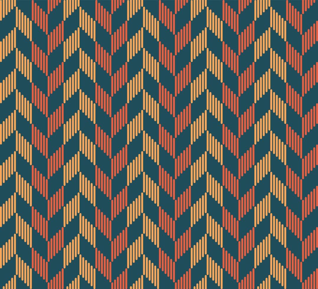 motif à chevrons ou à chevrons moderne à partir de petites formes de lignes avec un arrière-plan transparent de couleur marron-orange-vert. utiliser pour le tissu, le textile, la couverture, l'emballage, les éléments de décoration. vecteur