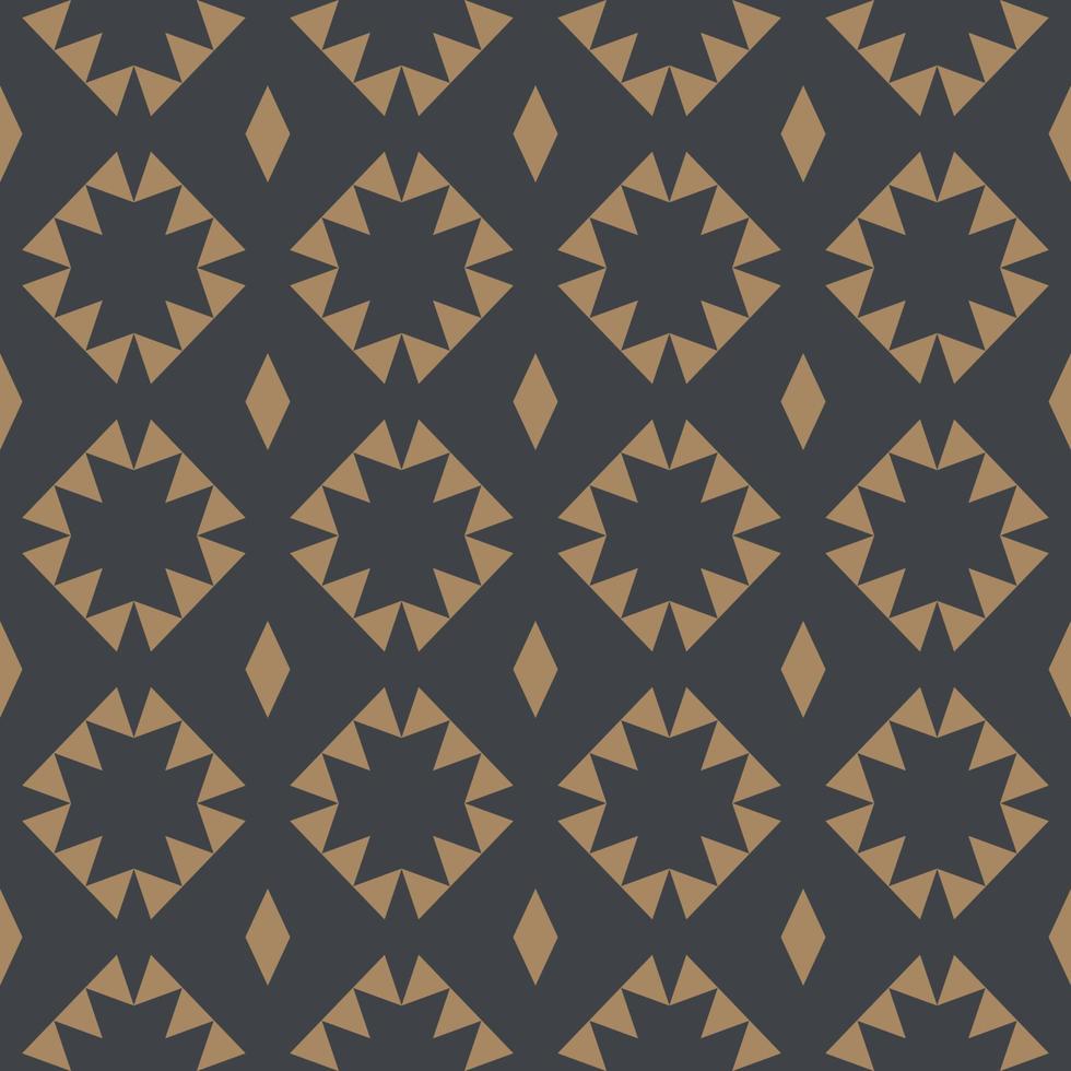 forme géométrique aztèque motif sans couture de couleur or vintage sur fond noir. utilisation pour le tissu, le textile, les éléments de décoration intérieure, le rembourrage, l'emballage. vecteur