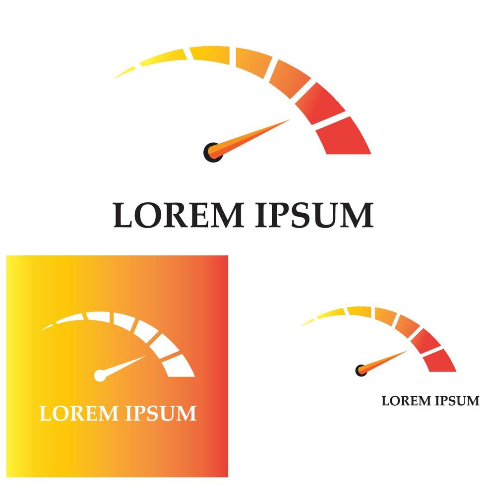 modèle d'illustration de conception graphique de vecteur de compteur de vitesse