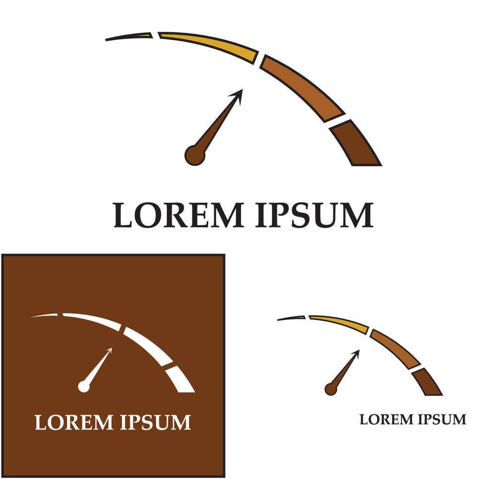 modèle d'illustration de conception graphique de vecteur de compteur de vitesse