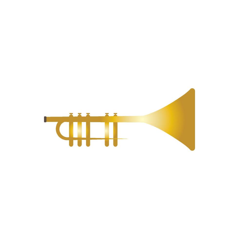 icône de vecteur d'instrument de musique trompette