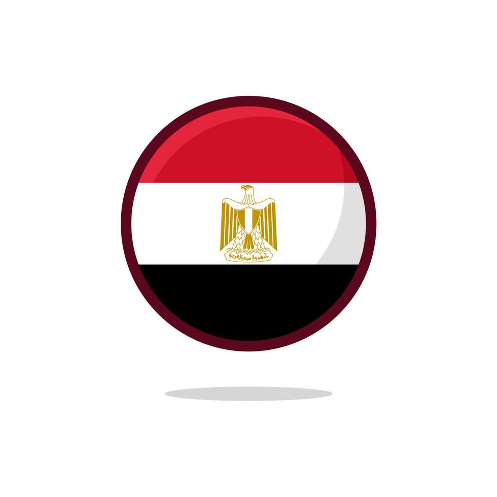 icône du drapeau égyptien vecteur