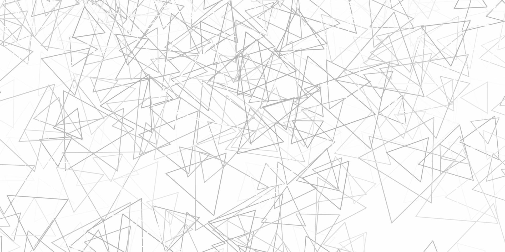 toile de fond de vecteur gris clair avec des triangles, des lignes.