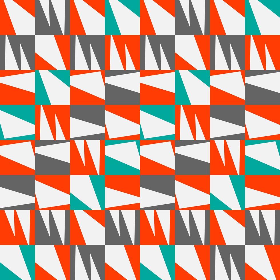 texture géométrique moderne de couleur orange, grise et bleue sur fond blanc vecteur