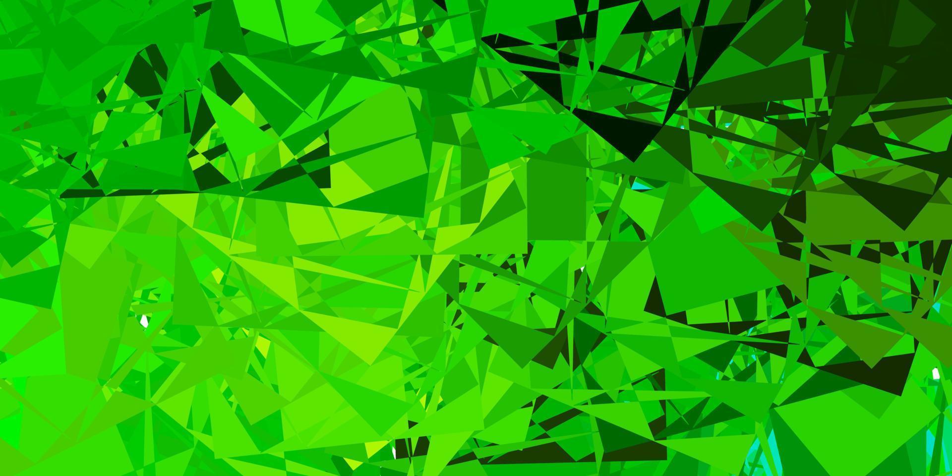 texture de vecteur vert foncé, jaune avec des formes de memphis.