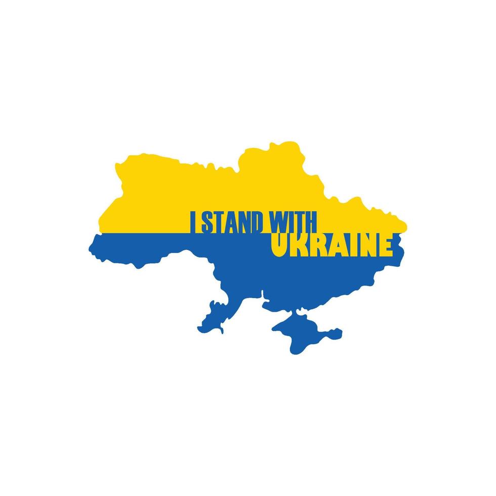 je me tiens avec l'illustration de la carte de l'ukraine. c'est une illustration plate. rester avec l'illustration de l'ukraine est utilisable pour tout type de médias sociaux. vecteur
