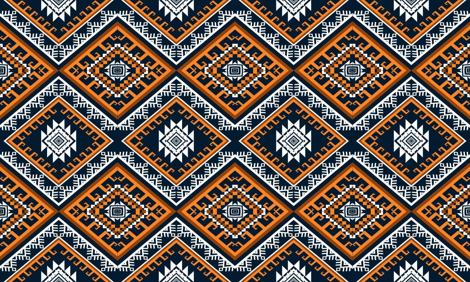 motif oriental ethnique géométrique design traditionnel pour le fond, tapis, papier peint, vêtements, emballage, batik, tissu, illustration vectorielle. style de broderie. vecteur