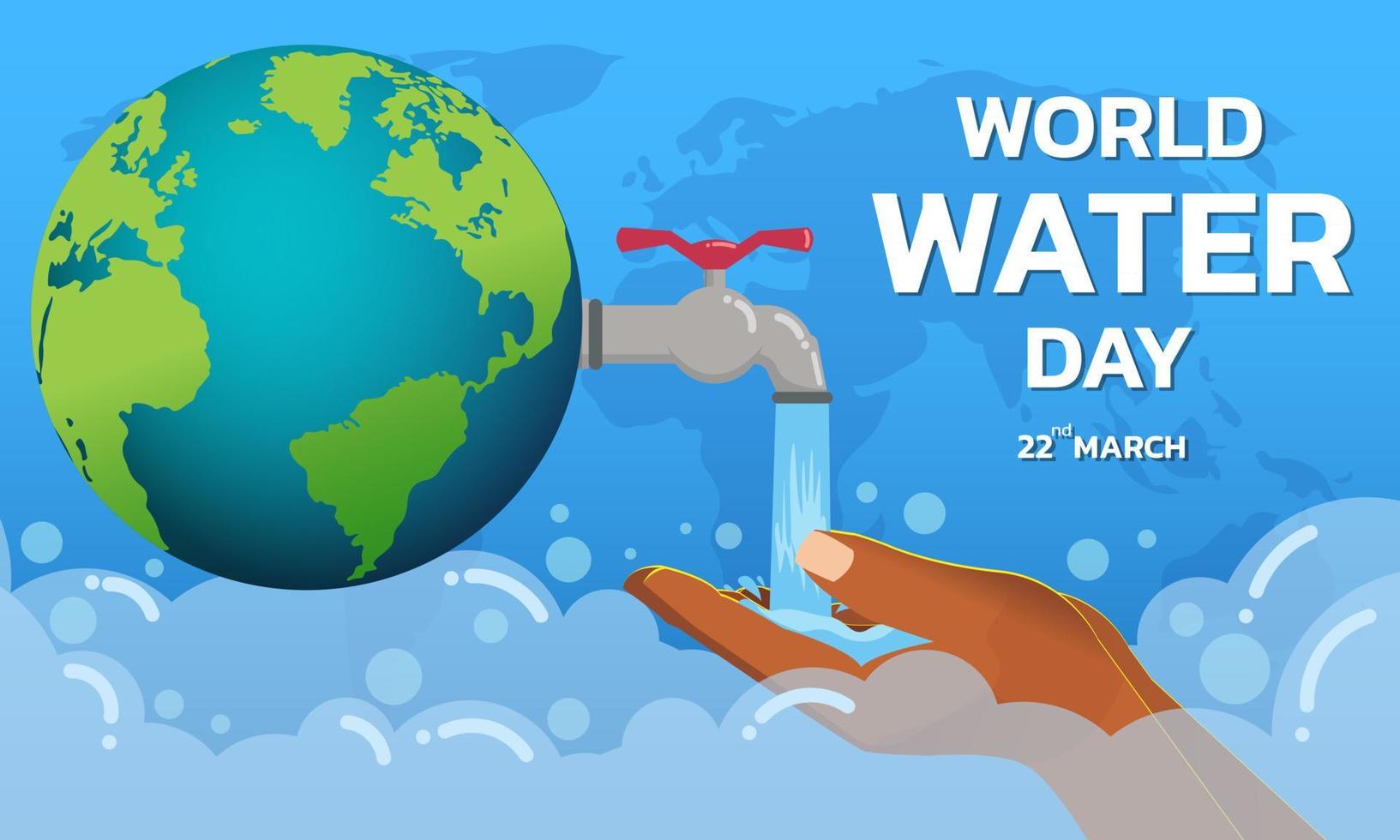 Journée mondiale de l'eau vecteur