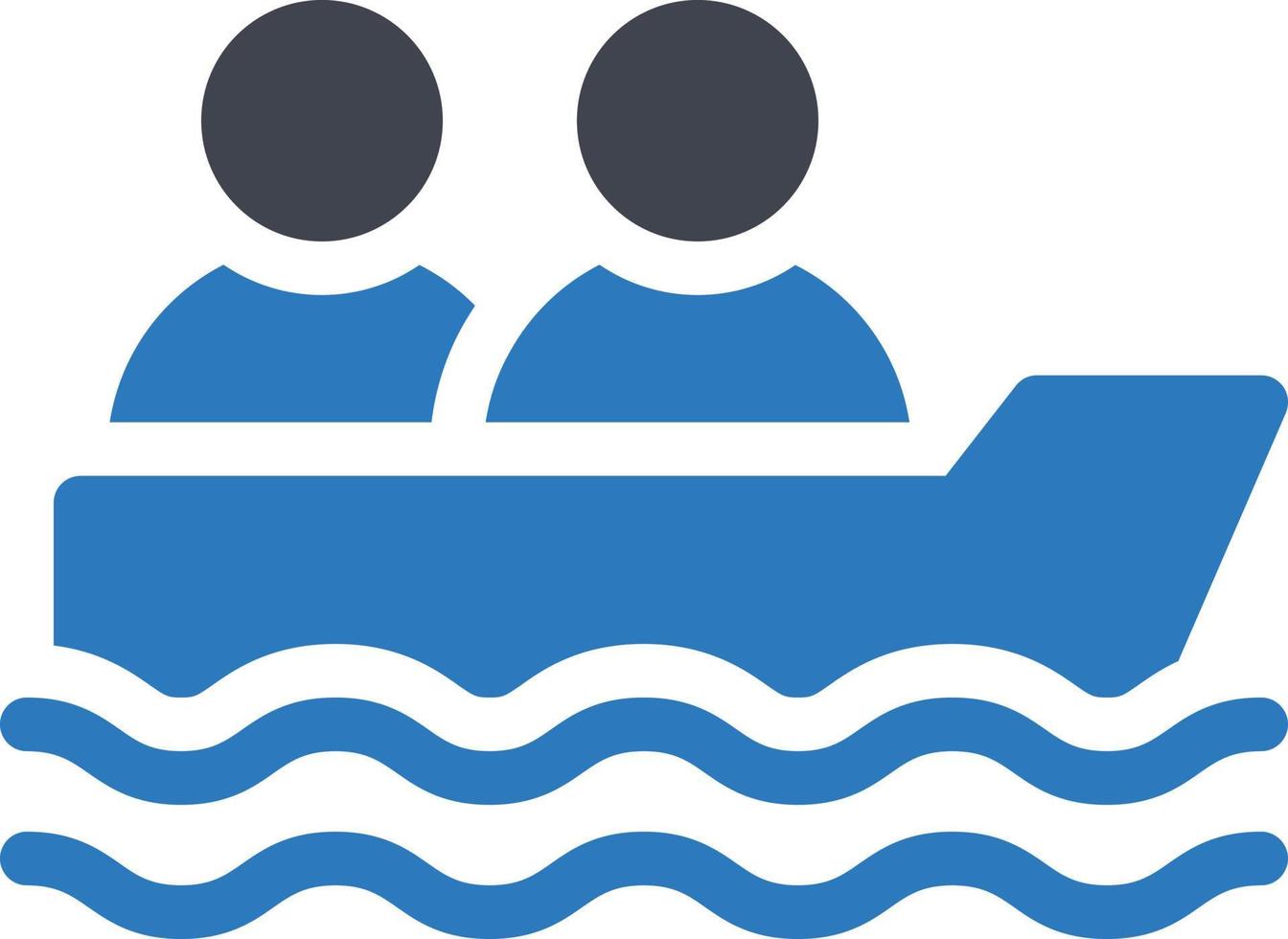 illustration vectorielle de bateau d'immigration sur fond. symboles de qualité premium. icônes vectorielles pour le concept et la conception graphique. vecteur
