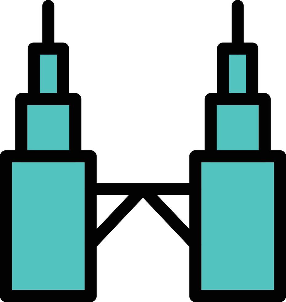 illustration vectorielle de petronas sur fond.symboles de qualité premium.icônes vectorielles pour le concept et la conception graphique. vecteur