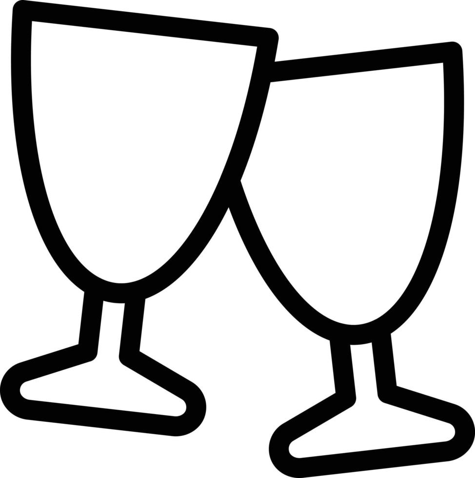 illustration vectorielle de verre à vin sur fond. symboles de qualité premium. icônes vectorielles pour le concept et la conception graphique. vecteur