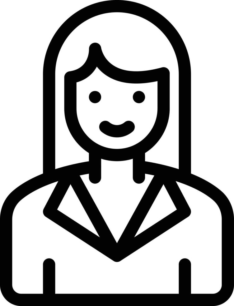illustration vectorielle de gestionnaire féminin sur fond.symboles de qualité premium.icônes vectorielles pour le concept et la conception graphique. vecteur