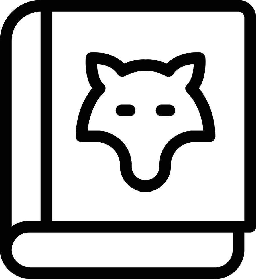 illustration vectorielle de livre de renard sur un background.symboles de qualité premium. icônes vectorielles pour le concept et la conception graphique. vecteur