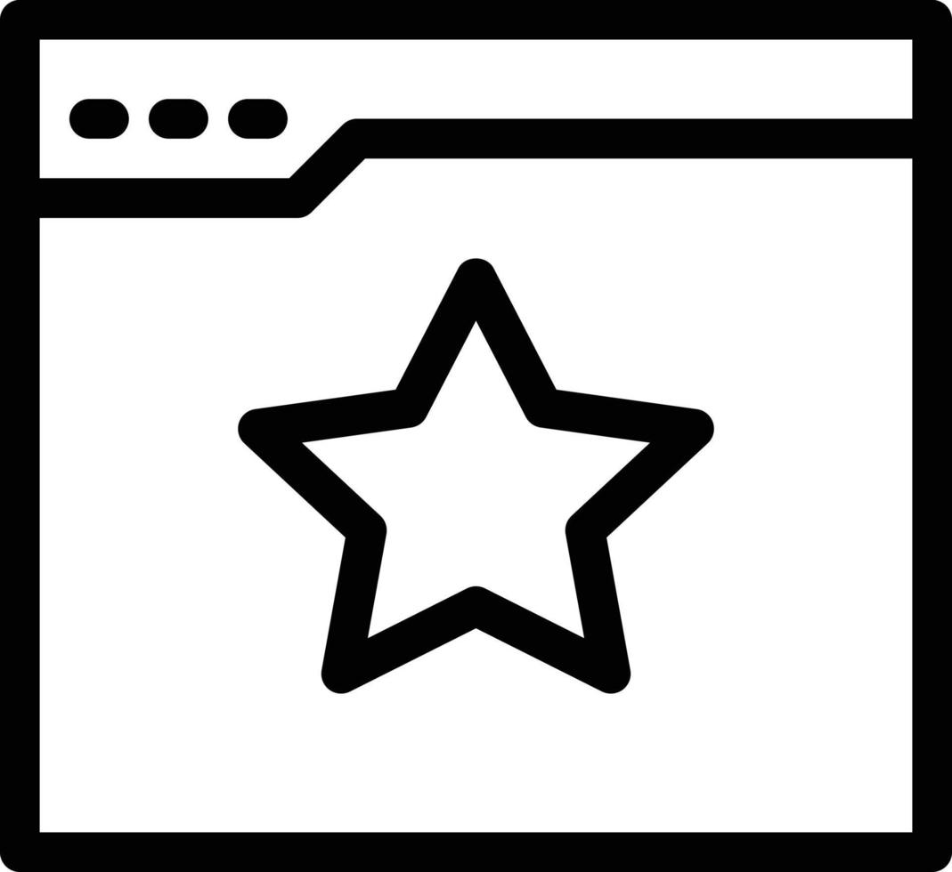 illustration vectorielle étoile de page Web sur fond. symboles de qualité premium. icônes vectorielles pour le concept et la conception graphique. vecteur