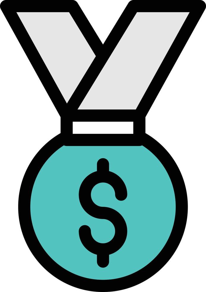 illustration vectorielle de médaille sur un background.symboles de qualité premium. icônes vectorielles pour le concept et la conception graphique. vecteur