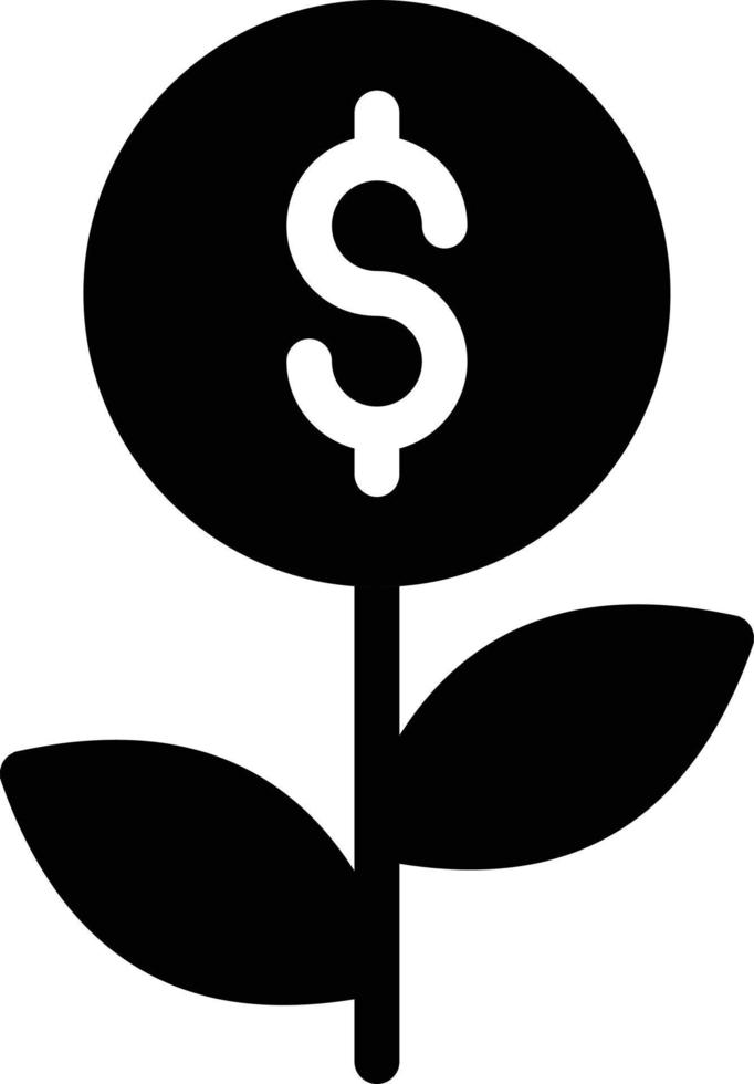 illustration vectorielle de croissance du dollar sur un background.symboles de qualité premium. icônes vectorielles pour le concept et la conception graphique. vecteur