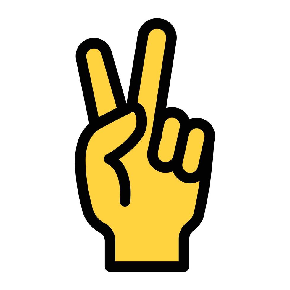 illustration vectorielle de geste de la main sur un fond. symboles de qualité premium. icônes vectorielles pour le concept et la conception graphique. vecteur