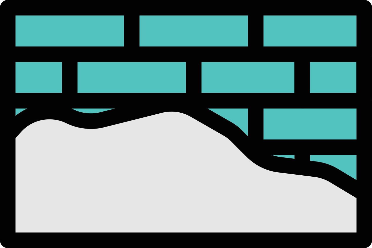 illustration vectorielle de brique sur un background.symboles de qualité premium. icônes vectorielles pour le concept et la conception graphique. vecteur