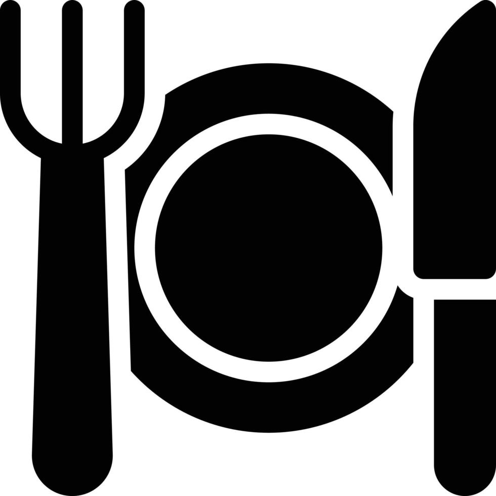 assiette fourchette couteau illustration vectorielle sur fond symboles de qualité premium. icônes vectorielles pour le concept et la conception graphique. vecteur