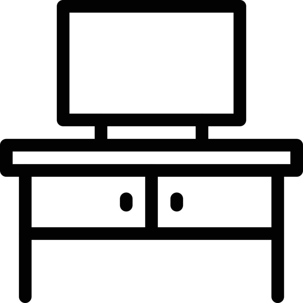 illustration vectorielle de table tv sur fond symboles de qualité premium. icônes vectorielles pour le concept et la conception graphique. vecteur
