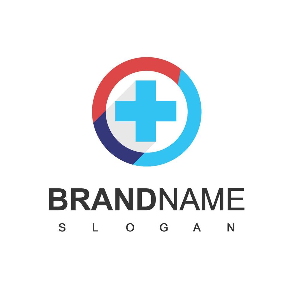 modèle de conception de logo de soins de santé et médicaux vecteur