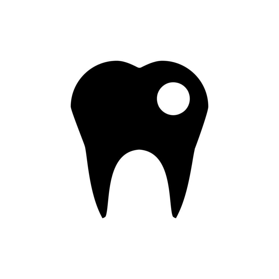 Dents saines Dentiste Médecin Icône de l'hôpital logo vektor simple desain vecteur