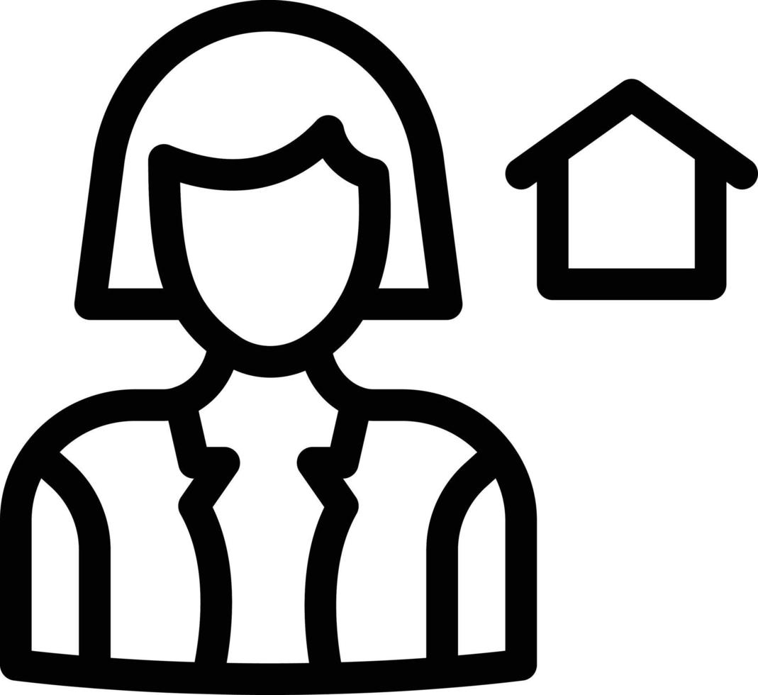 femmes de maison vector illustration sur un background.premium symboles de qualité. icônes vectorielles pour le concept et la conception graphique.