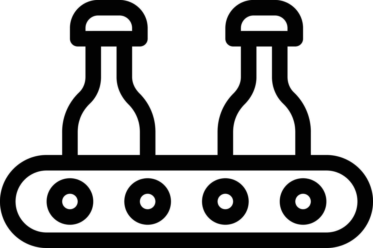 illustration vectorielle de remplissage de bouteilles sur fond. symboles de qualité premium. icônes vectorielles pour le concept et la conception graphique. vecteur