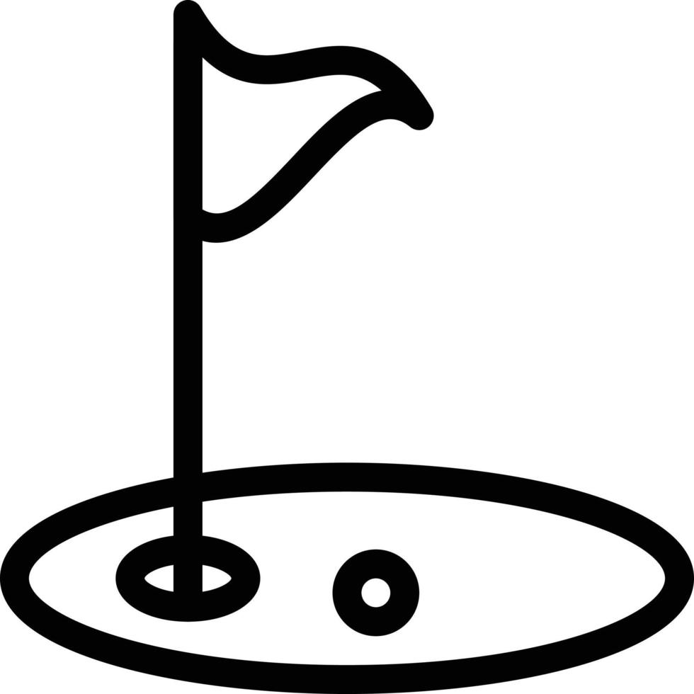 illustration vectorielle de golf sur un background.symboles de qualité premium. icônes vectorielles pour le concept et la conception graphique. vecteur