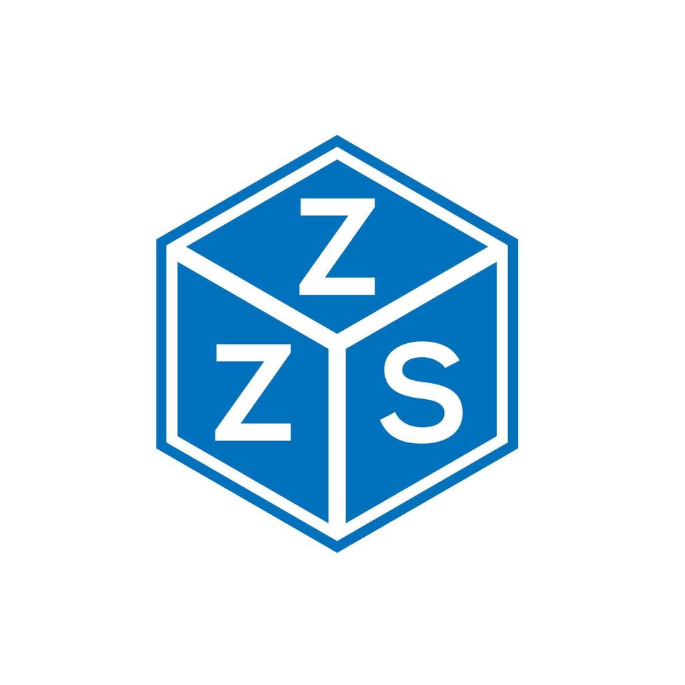création de logo de lettre zzs sur fond blanc. concept de logo de lettre initiales créatives zzs. conception de lettre zzs. vecteur