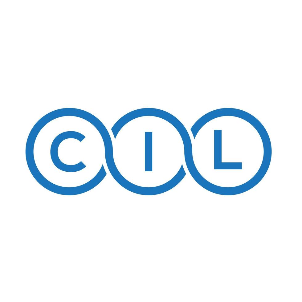 création de logo de lettre cil sur fond blanc. concept de logo de lettre initiales créatives cil. conception de lettre cil. vecteur