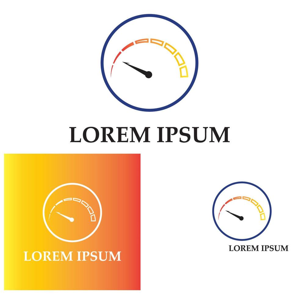 modèle d'illustration de conception graphique de vecteur de compteur de vitesse