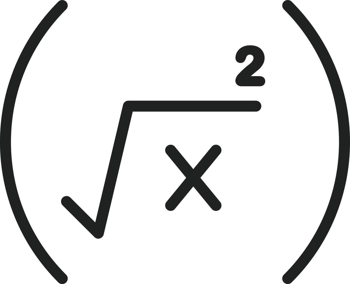 icône de ligne de formule vecteur