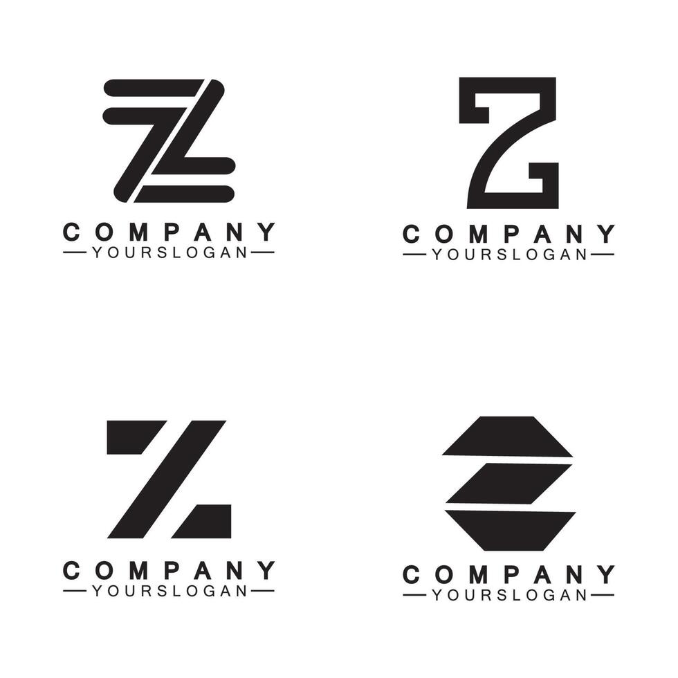 z lettre logo concept.z lettre polices créatives monogramme icône symbole. vecteur