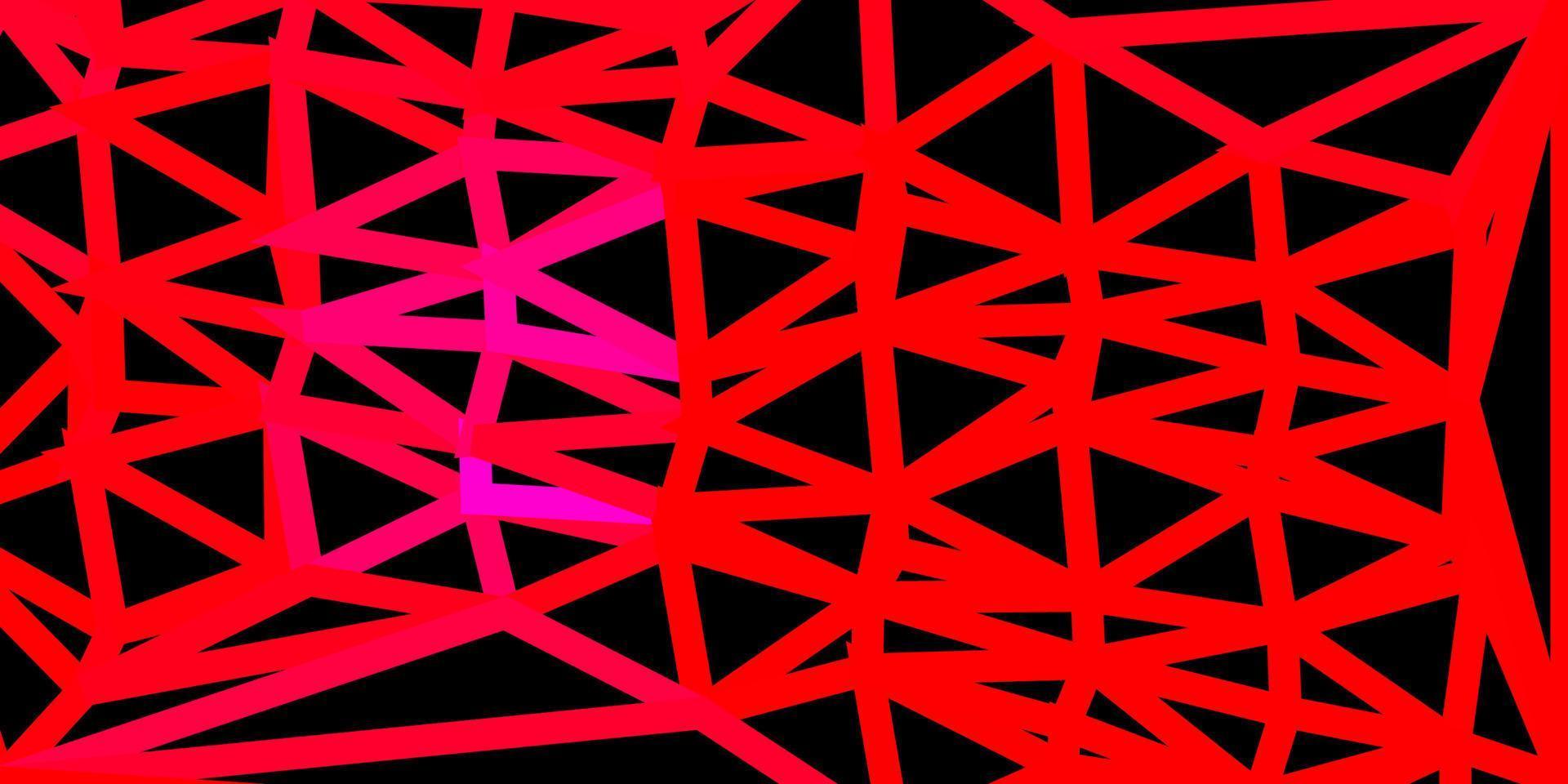 motif polygonal de vecteur rose clair, rouge.